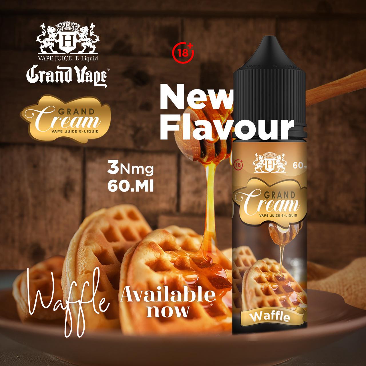 GRAND CREAM WAFFLE E-LIQUID | Elegant Vape Store