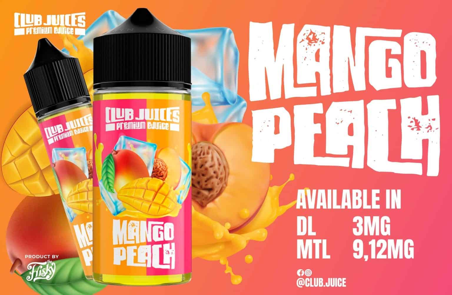 CLUB JUICE MANGO PEACH 3MG 60ML E-LIQUID