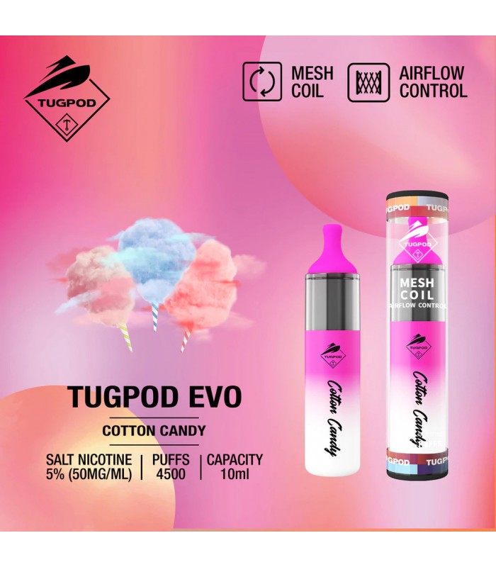 TUGBOAT EVO 4500 PUFFS 50MG | Elegant Vape Store