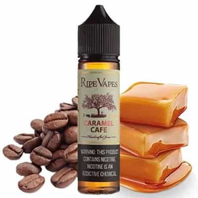 RIPE VAPES (CARAMEL CAFE) DL and MTL E-LIQUID